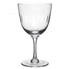 Vintage Style Long Stem Wine Glass - Lens - Set of Six