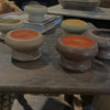 Rustic Ceramic Cup Tealight Holder - Various Colours