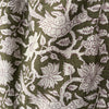 Linen and Cotton Tote Bag - Exotic Indian Print - Khaki or Moccaccino