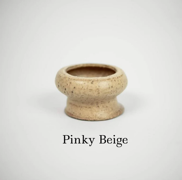 Rustic Ceramic Cup Tealight Holder - Various Colours