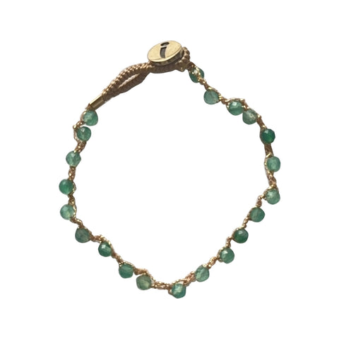 Lulu Fine Bracelet - Green Jade - Ibu Jewels