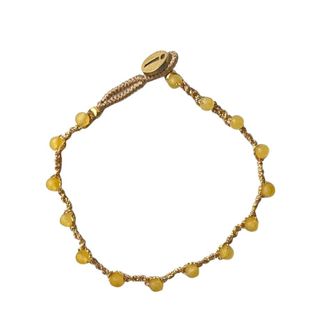 Lulu Fine Bracelet - Yellow Jade - Ibu Jewels