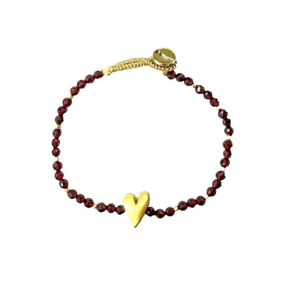 Lulu Rosie Bracelet -  Garnet - Ibu Jewels
