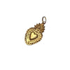 Mini Gold Heart Ornament or Tag