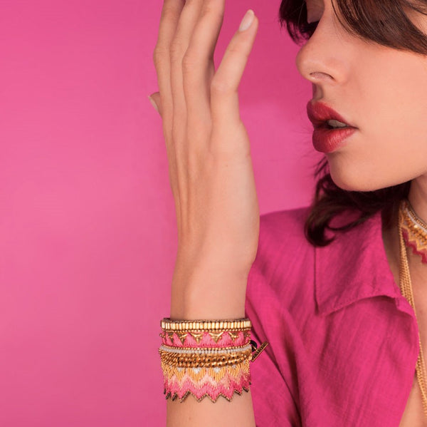 Nahua Maheswari Bracelet - Flamingo