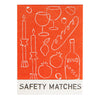 Letterpress Printed Matchbook - Food and Wine