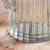 Recycled Glass Ribbed Jug