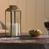 Tall Mini Antique Brass Lantern