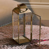 Tall Mini Antique Brass Lantern