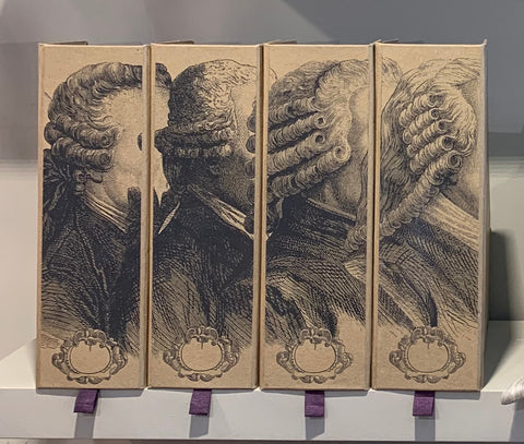 Handmade Antiqued French Box Files - Wigs