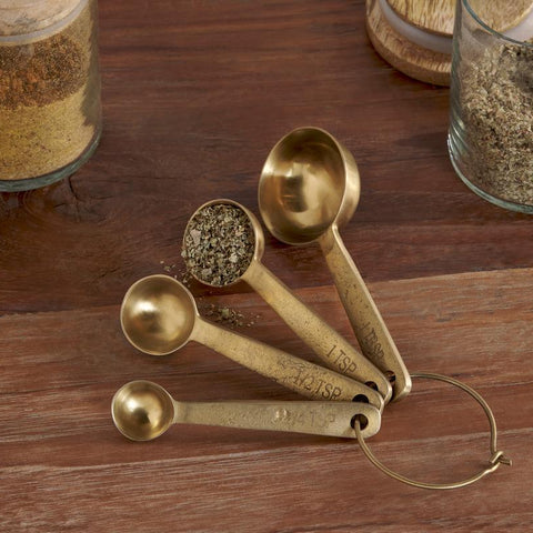 Measuring Spoon Set - Brushed Gold