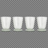 Minati Set of Four Recycled Glass Footed Tumblers