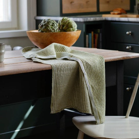 Maija Kitchen Towel - Lapuan Kankurit, Finland White Olive