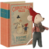 Maileg Christmas Mouse, Baby in Book