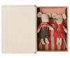 Maileg Christmas Twin Mice, Little Sister and Brother in Book