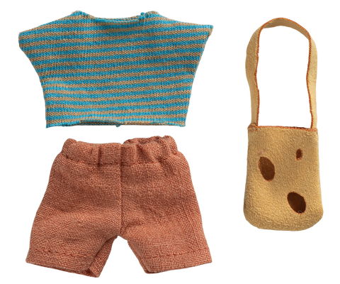 Maileg Clothes and Bag - Little Brother Mouse