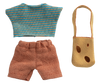 Maileg Clothes and Bag - Little Brother Mouse