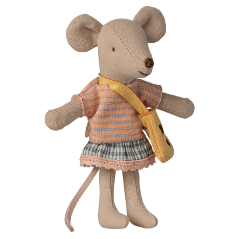 Maileg Little Sister Mouse with Bag