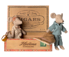 Maileg Mum and Dad Mice in a Cigar Box