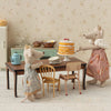 Maileg Party Cake and Cakestand, Mouse - Off-White