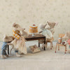 Maileg Party Cake and Cakestand, Mouse - Off-White