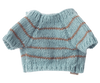 Maileg Puppy Supply - Small - Knitted Sweater - Dusty Blue