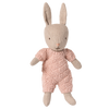 Maileg Rabbit, Micro - Sand - Rose Knitted Suit