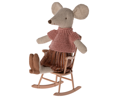 Maileg Rocking Chair - Mouse - Dark Powder