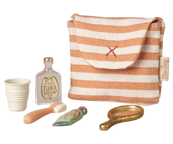 Maileg Toothbrush Set in Bag - Mouse