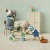 Maileg Tricycle Mouse, Big Brother with Brown Bag