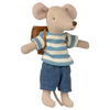 Maileg Tricycle Mouse, Big Brother with Brown Bag
