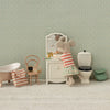 Maileg Tricycle Mouse, Big Sister with Bag - Green