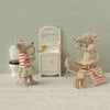 Maileg Tricycle Mouse, Big Sister with Bag - Green