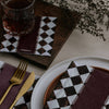 Marbled Bordeaux Paper Napkins - Cocktail