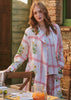 Marigold Check Pink Cotton Gown - One Hundred Stars