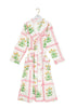 Marigold Check Pink Cotton Gown - One Hundred Stars