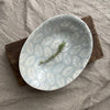 Wonki Ware Large Pebble Oval Platter - Duck Egg Lace B