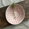 Wonki Ware South Africa Handmade Ceramics Soup Bowl Pink Lace Pattern