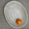 Wonki Ware XL Pebble Oval Platter - Warm Grey Lace