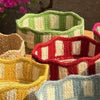 Mini Tulip Basket - Braided Rug Company - Light Blue