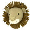 Mini Lion Felt Wall Head by Fiona Walker, England