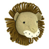 Mini Lion Felt Wall Head by Fiona Walker, England