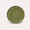 Enamelled Moss Green Leaves Tray