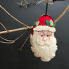 Traditional Felt Decoration - Santa Head in Red Hat