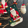 Traditional Felt Decoration - Stocking with Santa