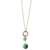 Circle Drop Necklace - Aventurine - Ibu Jewels