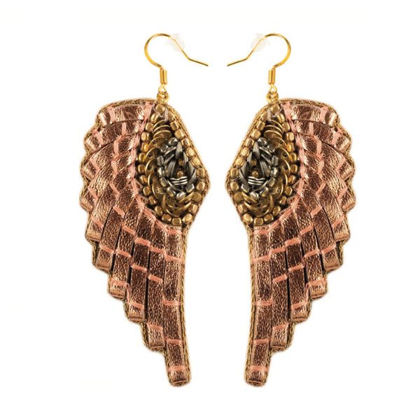 Nahua Anita Earrings - Peach