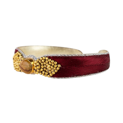 Nahua Braha Bangle - Burgundy