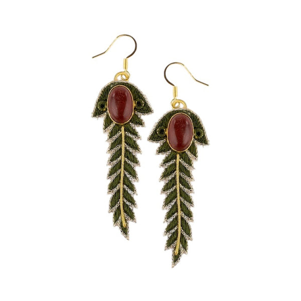 Nahua Lorie Earrings - Forest