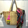 Natural Scallop Tote Bag - Large - Braided Rug Company